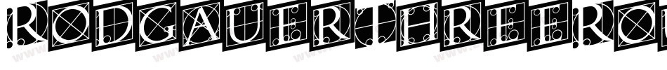 RodgauerThreeRounded Medium字体转换